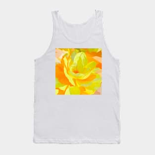 Sunny Yellow Blossom Tank Top